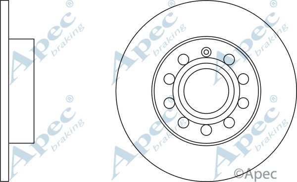 APEC BRAKING Тормозной диск DSK2218